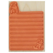 KODOMO NO KAO Wooden Stamp: Animal Diary Series 1676-001 Panda/Single Lined