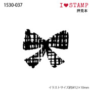 KODOMO NO KAO 木柄印章 I Love Stamp系列: 1530-037 蝴蝶結