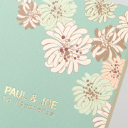 日本限定 PAUL & JOE La Papeterie 迷你筆記本 (B7 變型尺寸): 菊花/青瓷綠