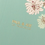 日本限定 PAUL & JOE La Papeterie 迷你筆記本 (B7 變型尺寸): 菊花/青瓷綠