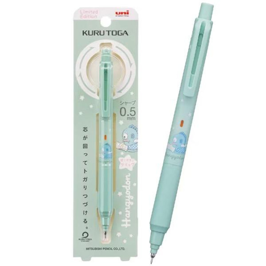 日本限定 SANRIO x MITSUBISHI PENCIL KURU TOGA 鉛芯筆 0.5mm: Hangyodon