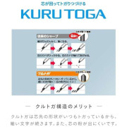 日本限定 SANRIO x MITSUBISHI PENCIL KURU TOGA 鉛芯筆 0.5mm: Hangyodon