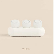 CREATIVE INK HOLDERS Inkwell Eclair 手工製3格墨水座: White