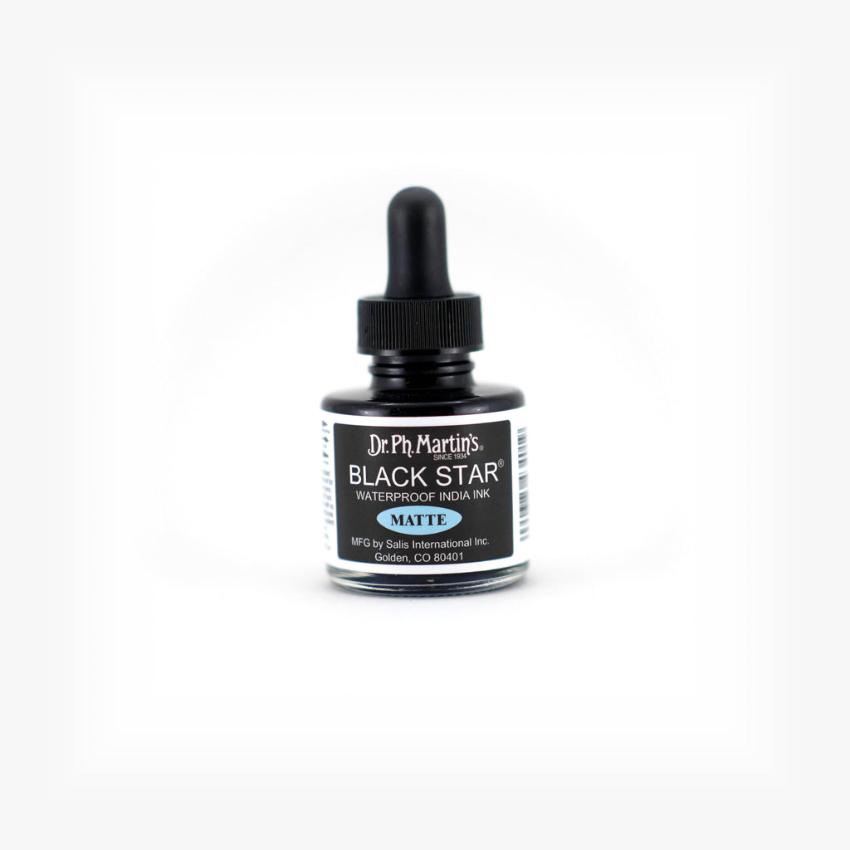 DR. PH. MARTIN'S Black Star Matte India Ink 書法墨水 1oz