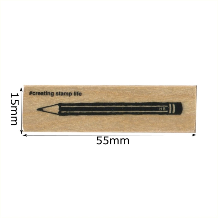 KODOMO NO KAO I Love Stamp系列 木柄橡皮印章: 1640-002 鉛筆