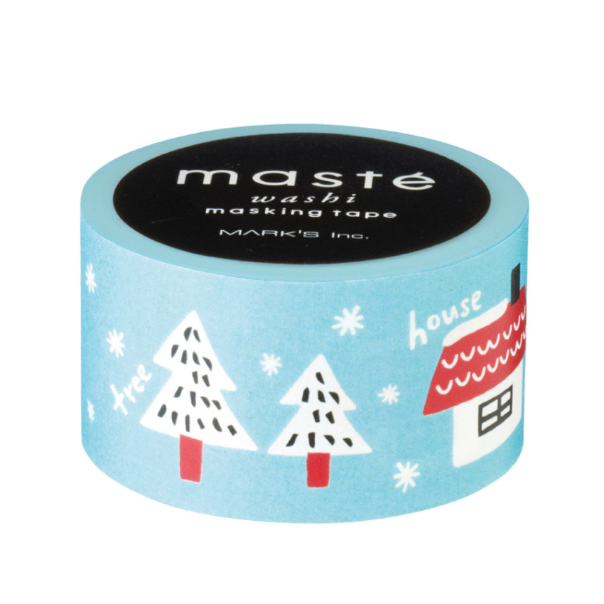 日本 maste 和紙膠帶: Christmas (Winter Street)