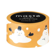 日本 maste 和紙膠帶: Christmas (Snowman)