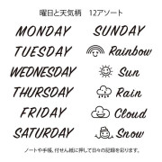 MIDORI 圖案迴轉印: Days & Weather