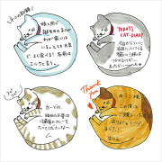 MIDORI 圖案浸透印: Cats