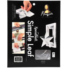 MONA LISA Simple Leaf Silver 手工用燙金紙: 銀色款