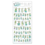 MIND WAVE 貼紙: flower garland Sticker系列/ Mint (80730)