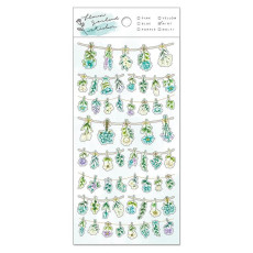 MIND WAVE 貼紙: flower garland Sticker系列/ Mint (80730)